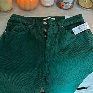 Brand new with tags PacSun dad jeans size 26. Deep green color. Comes with tags